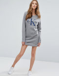 Calvin Klein Jeans Logo Sweatshirt Dress